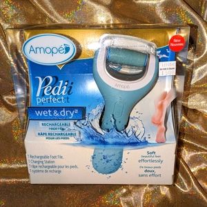 Amope PediPerfect wet&dry Rechargeable Foot File NEW